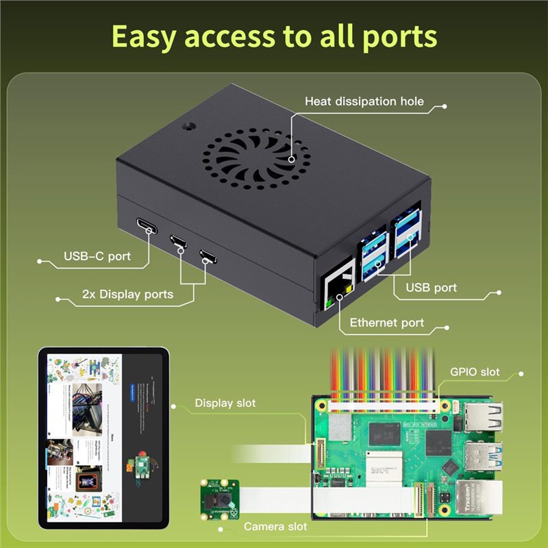 T23C: starterset voor Raspberr - Raspberry Pi 5 8Gb Kit recensie en prijs