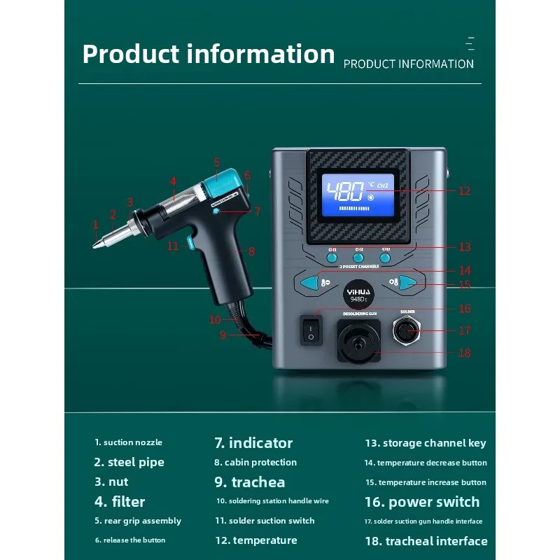 Krachtig elektrisch soldeertan - Desoldering Gun Vacuum Electric recensie en prijs